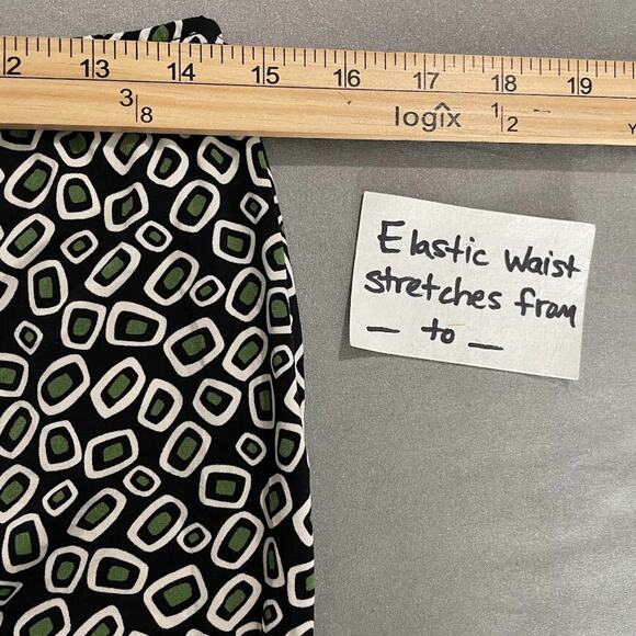 Julie Mitchell Urban Size Medium Pull on Geometric Abstract Artsy Knit Skirt Y2K - Picture 9 of 12